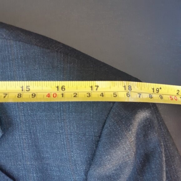 Corneliani Bespoke 40R Charcoal Men's Wool Sport Jacket Super 120s - Picture 12 of 16